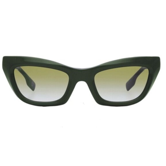 $179 NWT Burberry Green Gradient Cat Eye Ladies Sunglasses - Picture 3 of 5